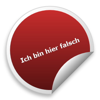 Ich bin hier falsch